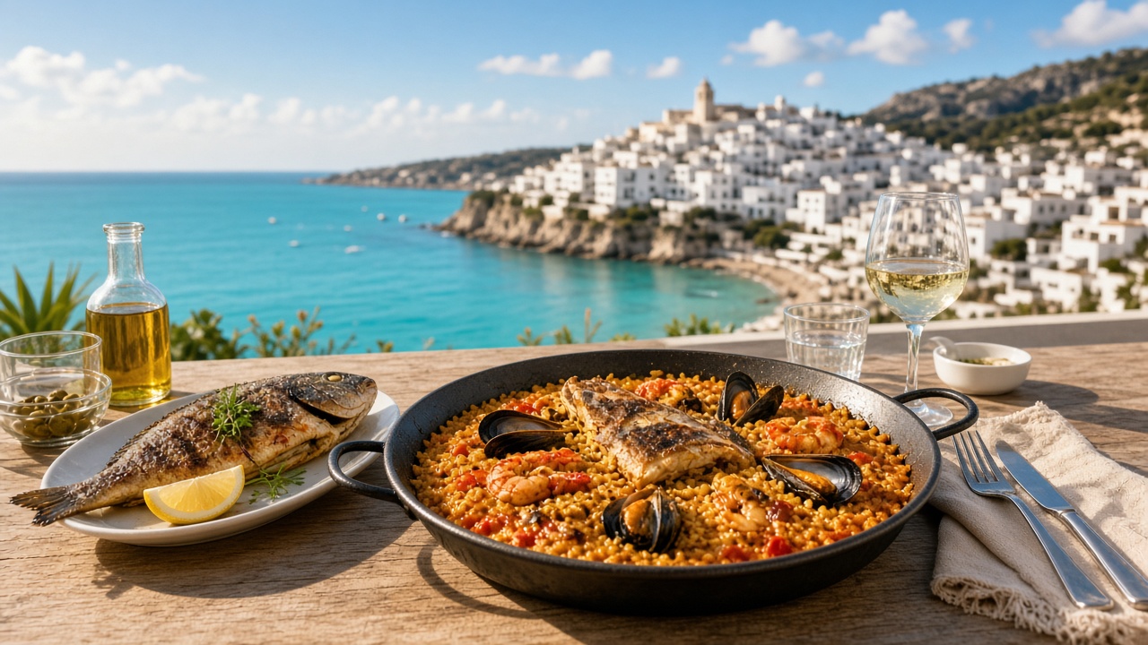 Riz m&eacute;diterran&eacute;en avec vue sur Altea